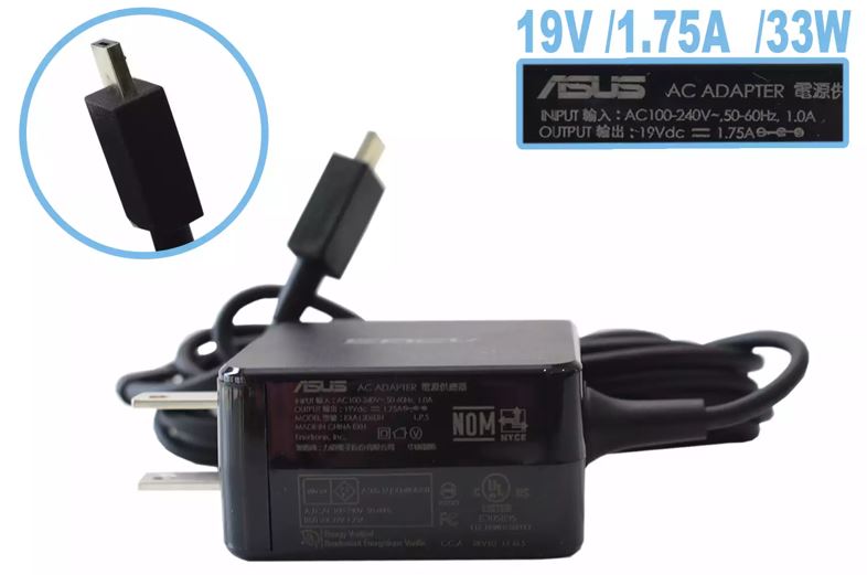 CARGADOR ASUS 19V 1.75A 33W (6.4*2.15 MM RECTANGULAR)