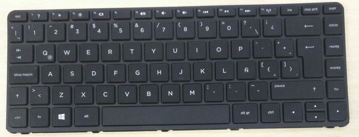 TECLADO HP PAVILION 14-N / 14-D / 14-R / 14-W / 240 G2 / 245 G2 / 248 G1 / 340 G1 / 340 G2 / G14-A BLANCO ESPAÑOL C/MARCO