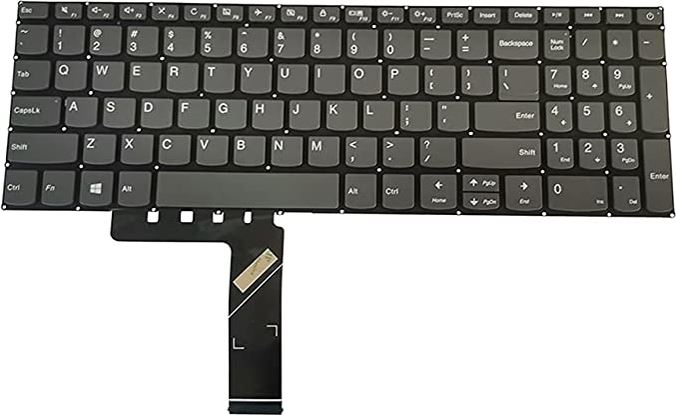 TECLADO LENOVO IDEAPAD 320-15 330-15 GRIS INGLES (TECLA SUPERIOR DERECHA DE BOTON DE ENCENDIDO)